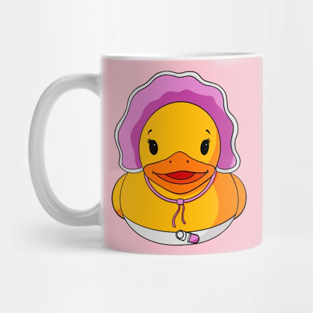 Baby Girl Rubber Duck by Alisha Ober Designs